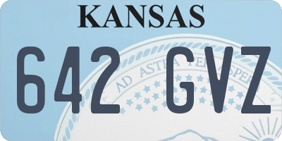 KS license plate 642GVZ