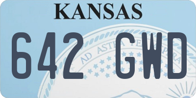 KS license plate 642GWD