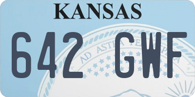 KS license plate 642GWF