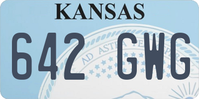 KS license plate 642GWG