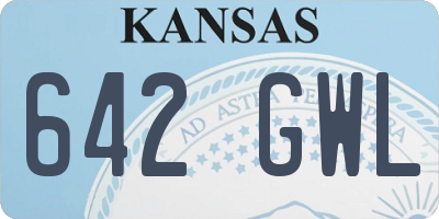 KS license plate 642GWL