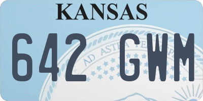 KS license plate 642GWM
