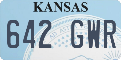 KS license plate 642GWR