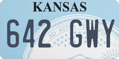 KS license plate 642GWY