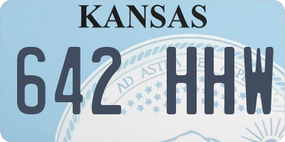 KS license plate 642HHW