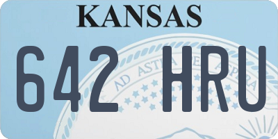 KS license plate 642HRU