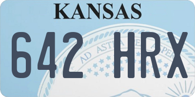 KS license plate 642HRX