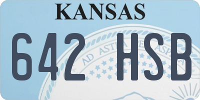 KS license plate 642HSB