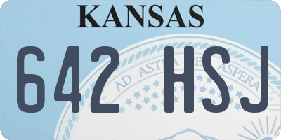 KS license plate 642HSJ