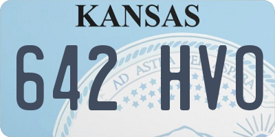 KS license plate 642HVO