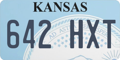 KS license plate 642HXT