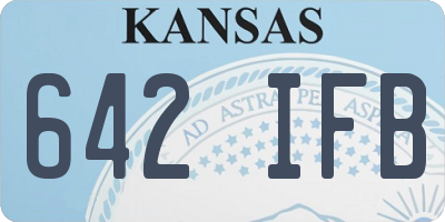 KS license plate 642IFB