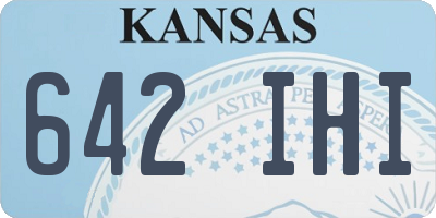 KS license plate 642IHI