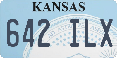 KS license plate 642ILX