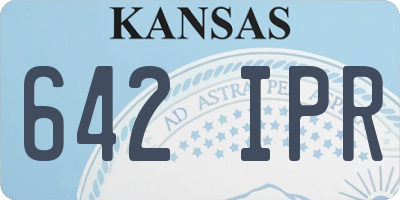 KS license plate 642IPR