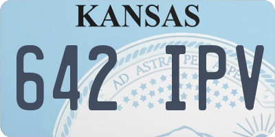KS license plate 642IPV