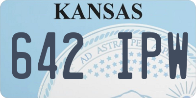 KS license plate 642IPW