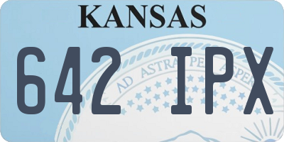 KS license plate 642IPX