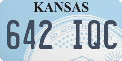KS license plate 642IQC