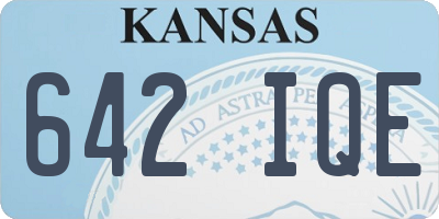 KS license plate 642IQE