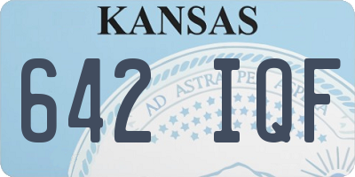 KS license plate 642IQF