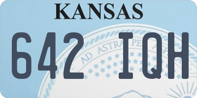 KS license plate 642IQH