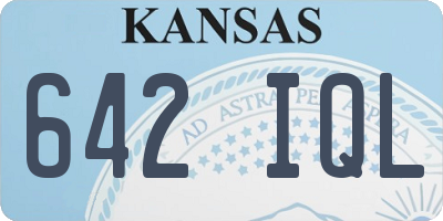 KS license plate 642IQL
