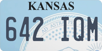KS license plate 642IQM