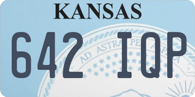 KS license plate 642IQP
