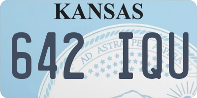 KS license plate 642IQU