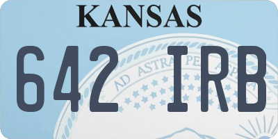 KS license plate 642IRB
