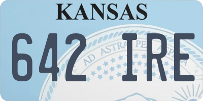 KS license plate 642IRE