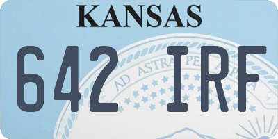 KS license plate 642IRF