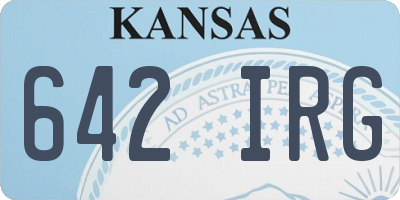 KS license plate 642IRG