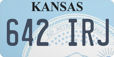 KS license plate 642IRJ
