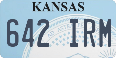 KS license plate 642IRM