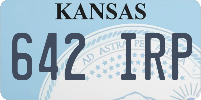 KS license plate 642IRP
