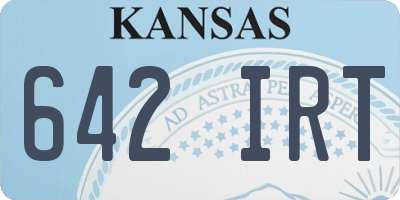 KS license plate 642IRT