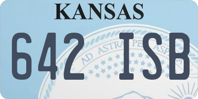 KS license plate 642ISB