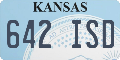 KS license plate 642ISD