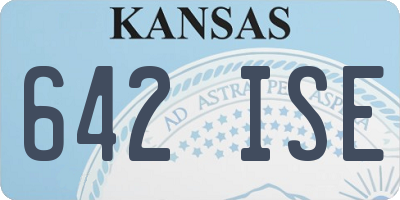 KS license plate 642ISE