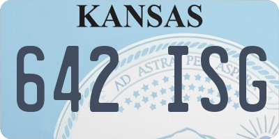 KS license plate 642ISG