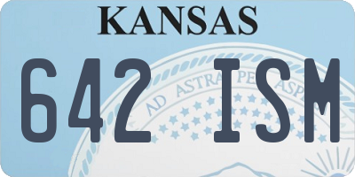 KS license plate 642ISM