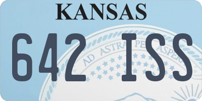 KS license plate 642ISS