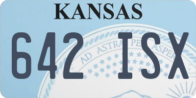 KS license plate 642ISX