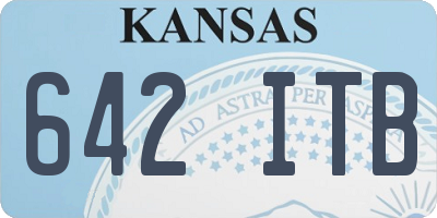 KS license plate 642ITB
