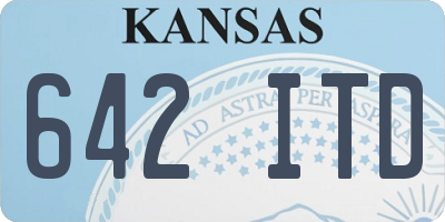 KS license plate 642ITD