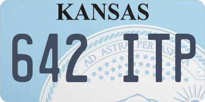 KS license plate 642ITP