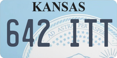 KS license plate 642ITT