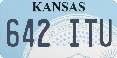 KS license plate 642ITU